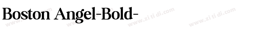 Boston Angel-Bold字体转换
